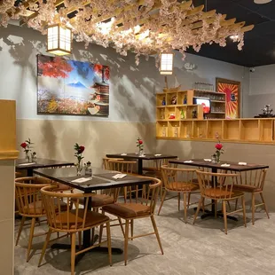 the dining area