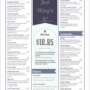New Menu
