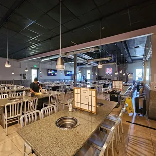 So much seating at this location