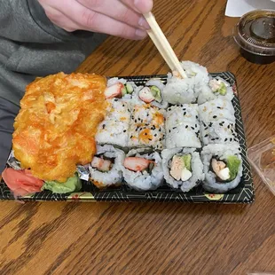 Philli, California, spider rolls