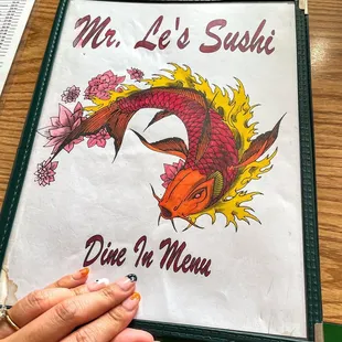 the menu