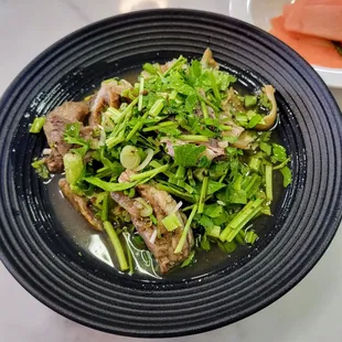 Sliced Beef Shanks and Tripe in Chili Sauce,  small, mild spice