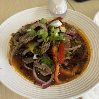 25. Sliced Pork Heart in Chili Oil