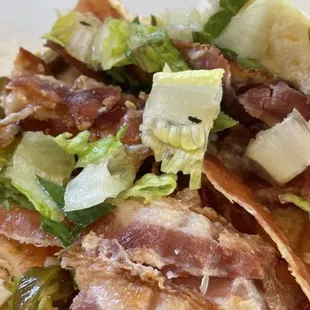 bacon, lettuce, and cheese