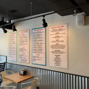 Menu boards