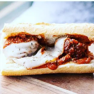 a meatball sandwich