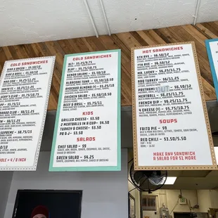 Menu - pastrami sandwich is no longer on the menu so that&apos;s why it says out