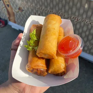 Pork and shrimp lumpias