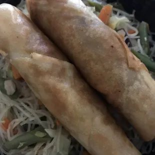 Pancit with lumpia