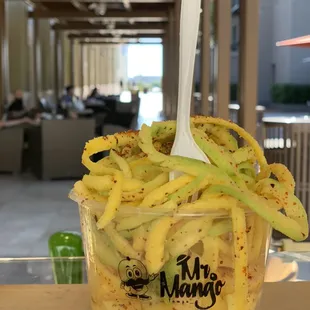 Fresh Mango with salt Lime and Tajin