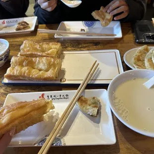 two people eating a meal