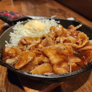 Pork belly with Onion