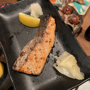 Grilled Salmon Collar