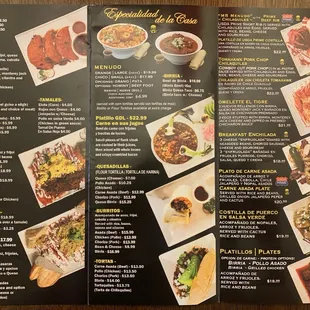 menu, sushi and sashimi