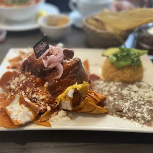 Mr. Chilaquiles w/ Prime Rib