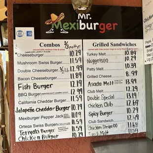 Menu part 1/3 as of 11/12/24