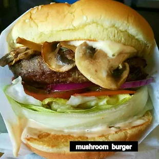 Mushroom burger.