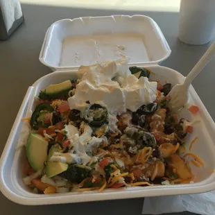 Awesome Carne Asada Fries with extra Chile Torreados!
