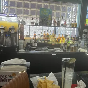 Bar area inside where i sat