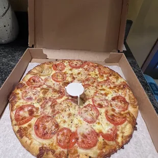 a pizza in a box