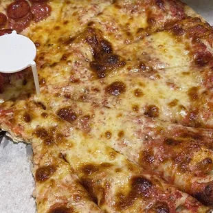 a slice of pepperoni pizza