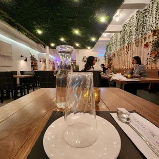 interior, sushi and sashimi