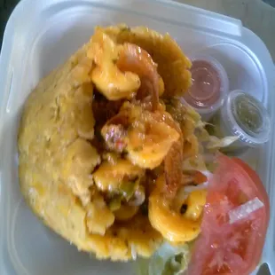 Shrimp Mofongo Plate
