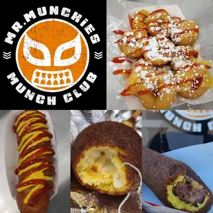 a variety of food items