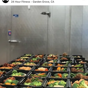 a table full of food