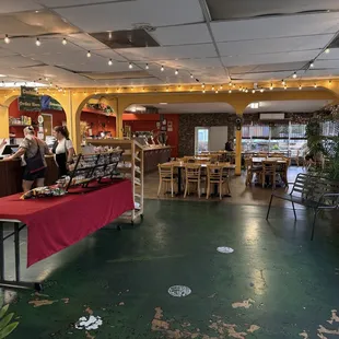 Inside restaurant