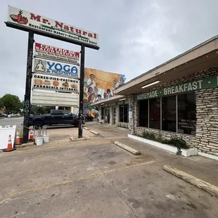 Outside restaurant
