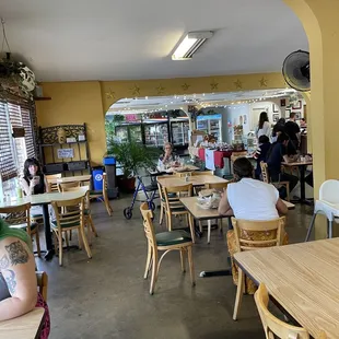 the interior of a restaurant
