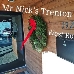 the front door of the restaurant