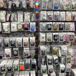 Glitter shapes $3.75 shells, sharks, dolphins, aliens, poop emojis...