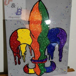 The epoxy and glitter is all from Mr. Nola&apos;s Glitter!
