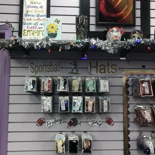 Glitter shapes $3.75. Helmets &amp; footballs