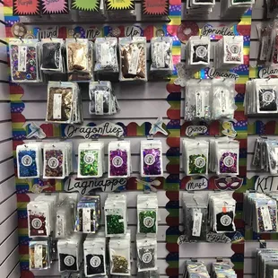 Glitter shapes: gears, dragonflies, masks, naughty bits $3.75