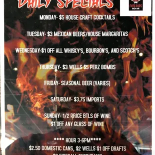 Daily Drink Specials