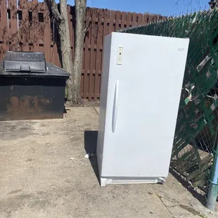 Grease trap &amp; old refrigerator