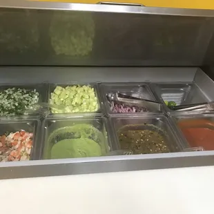 Toppings bar