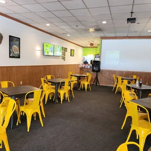 the interior of a restaurant