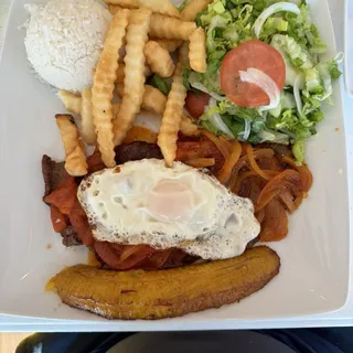 bistec a caballo