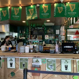 the bar