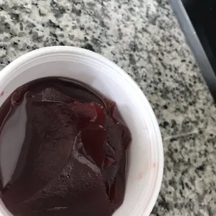Cranberry straight from a can - pathetic
