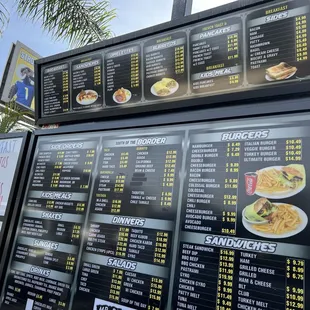 Updated menu
