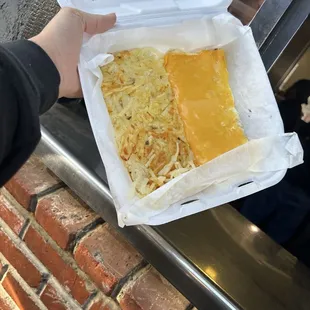 This is the so called " cheese omelette " on their menu , I simply asked for it to be egg whites only . Lmfao a joke