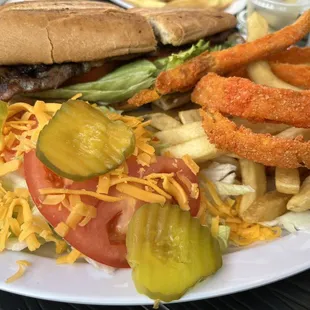 Rib Eye Steak Plate Dinner