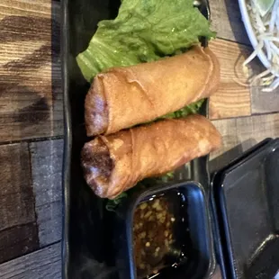 Oily egg rolls