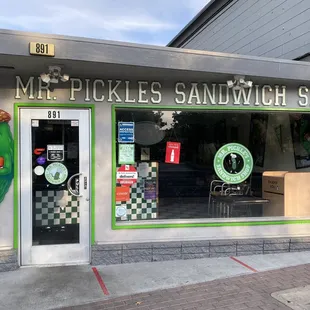 the front of the shop