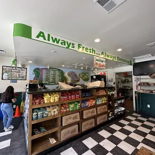 the freshness of the store